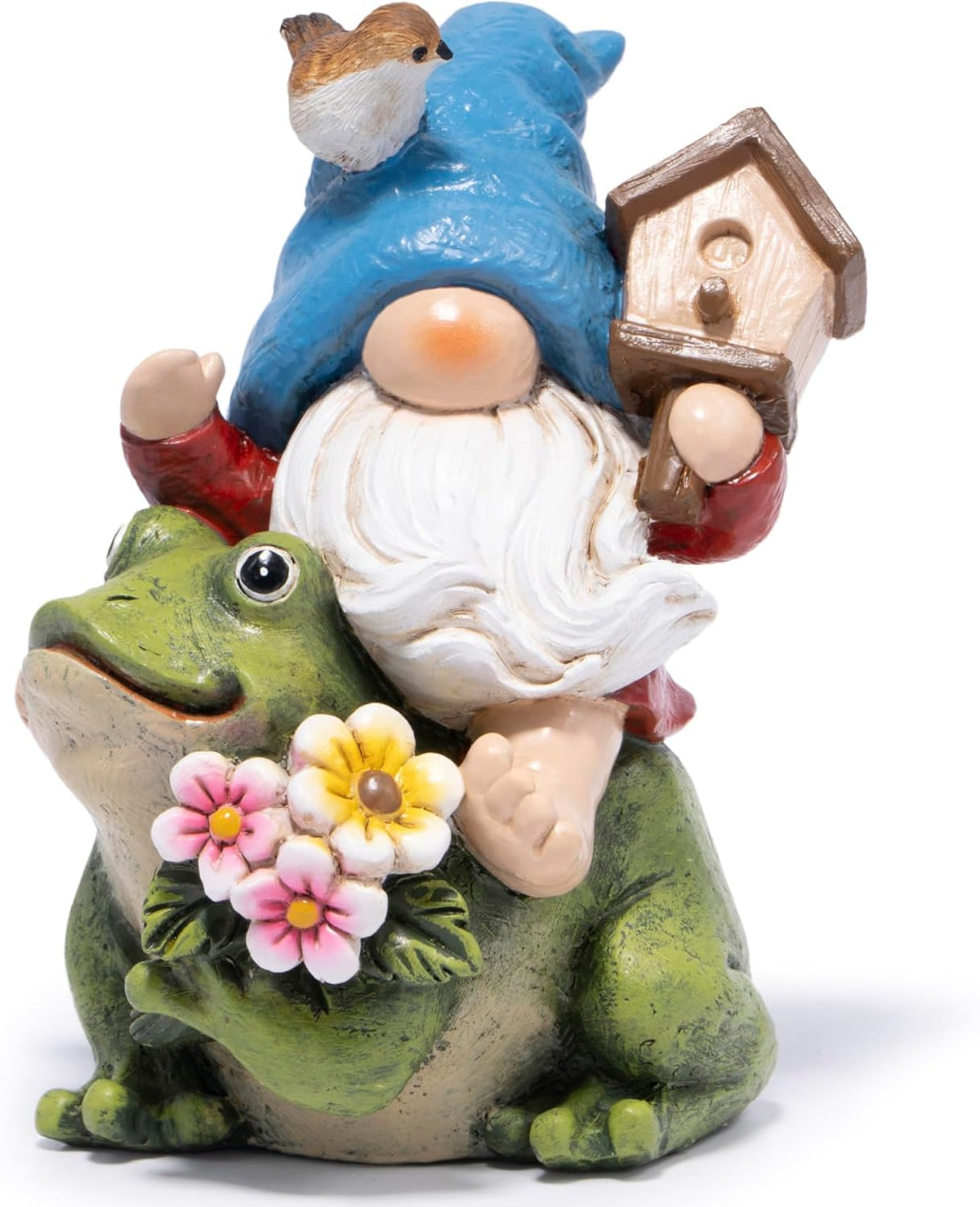 Hodao Spring Garden Gnome Decoration Flower Animal Ornaments Decor Gifts Spring Gnomes for Garden