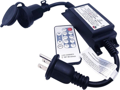 Max Power 200W Waterproof Outdoor String Lights Wireless Remote Control, 150Feet Range, Memory