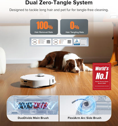 roborock Qrevo Edge Robot Vacuum and Mop, 18,500Pa Suction, Zero-Tangling, AdaptiLift Chassis, Al