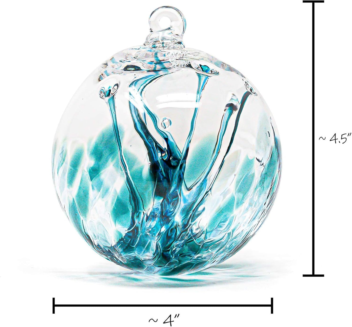 Luke Adams Handmade Glass Gazing Balls for Garden on Clearance – Hand Blown Glass Gazing Ball for
