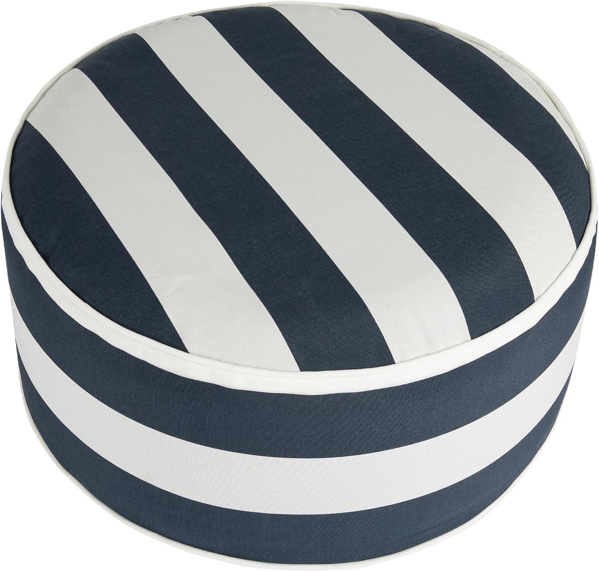 FUNHOME Inflatable Outdoor Ottoman with Air Pump,20"x9" Portable Patio Pouf,Water