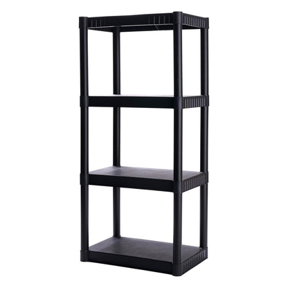 Plano 4-Shelf Plastic Storage Shelves, 48” x 23” x 14”, 200lb Capacity, Pantry, Office, Closet and