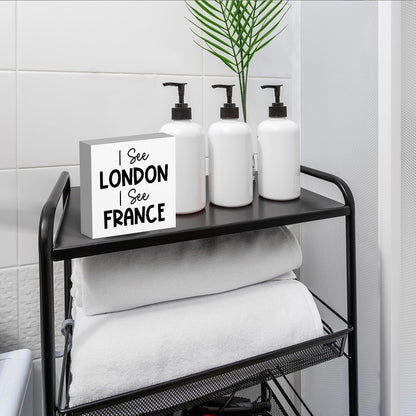 Funny Bathroom Decor, Funny Bathroom Wall Art, Black and White Bathroom Decor, Cute Bathroom Decor