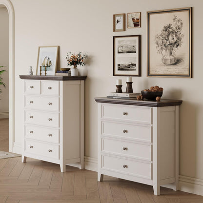 BLANKSPACE Dresser for Bedroom, 4 Drawer Dresser, Modern 4 Chest of Drawers, Farmhouse Storage