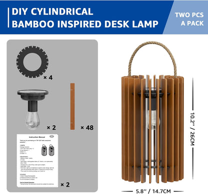 2-Pack Solar Lanterns Outdoor Hanging Portable Table Top Decorative Lamp DIY Lantern Lights