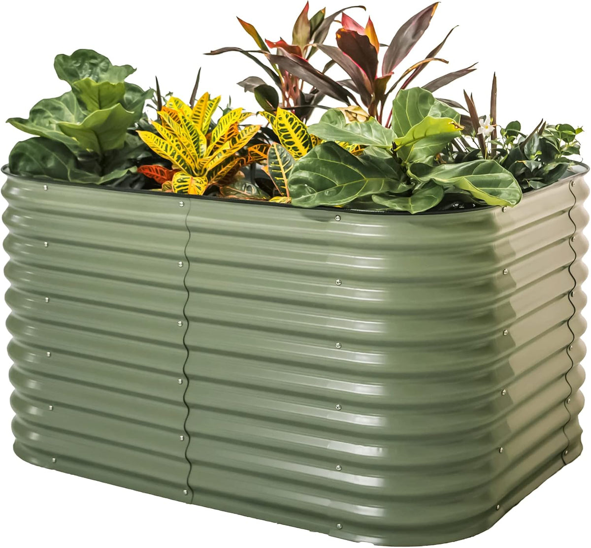 Vego garden 32" Extra Tall Raised Garden Bed Kits, 6 in 1 Modular Raised Planter Box for Vegetables