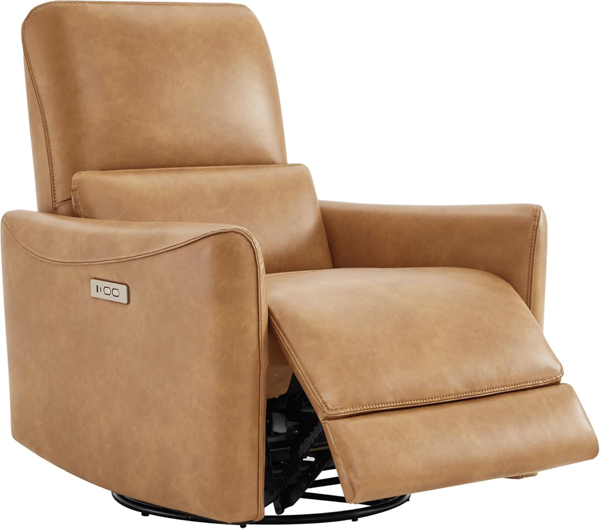 CHITA Power Recliner Chair Swivel Glider, FSC Certified Upholstered Faux Leather Living Room