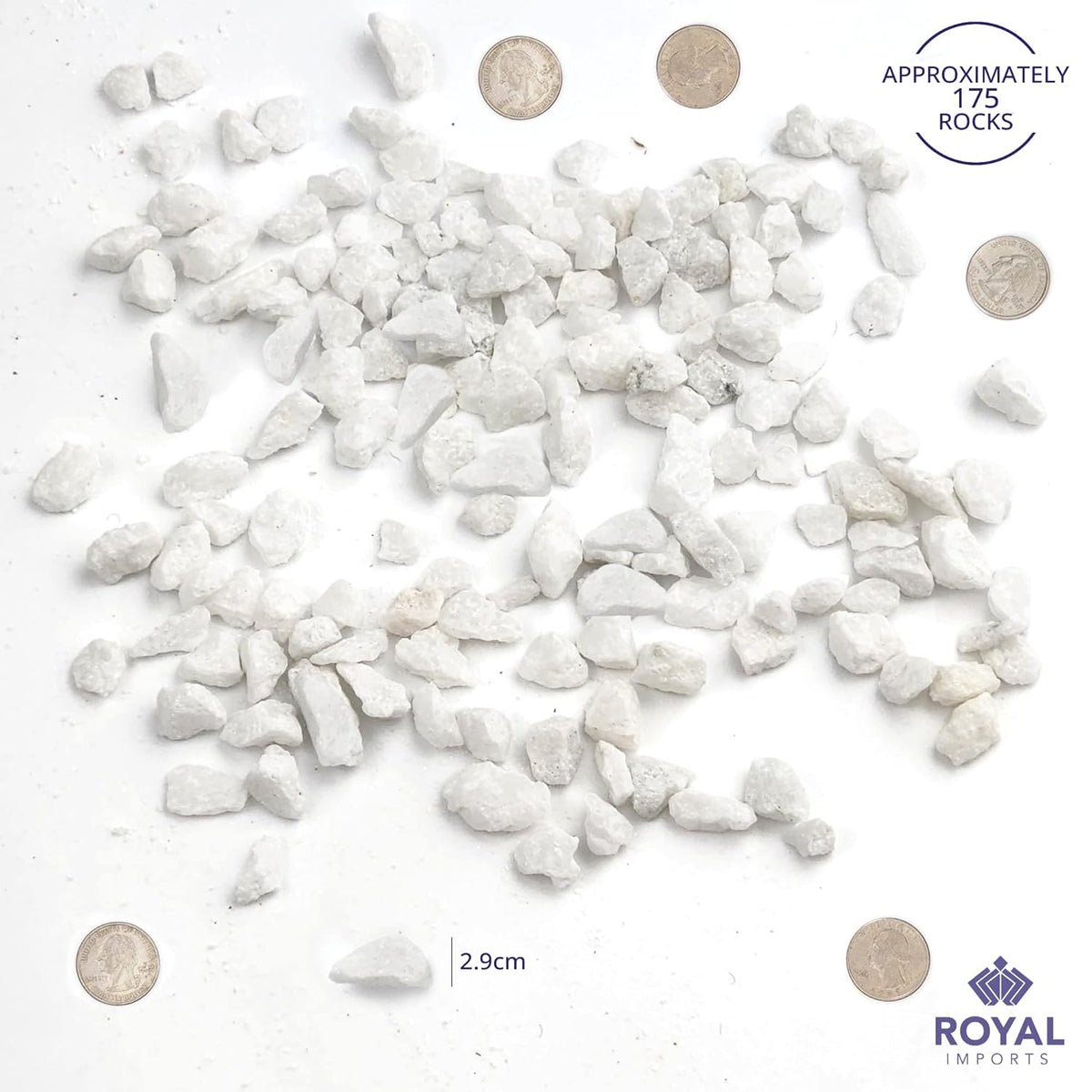 Royal Imports 5LBS River Pebbles Decorative Ornamental Rocks, Garden Landscaping Stones, Gravel