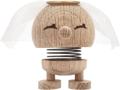 Hoptimist Bride Raw Oak, Wood, Home Decor Ornament - Scandinavian Design, Wood W/Metal Spring