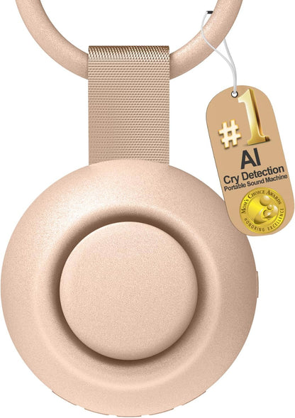 2025 Mom's Choice Awards, Portable Sound Machine for Baby Adult, AI Cry Detection, 18 Soothing
