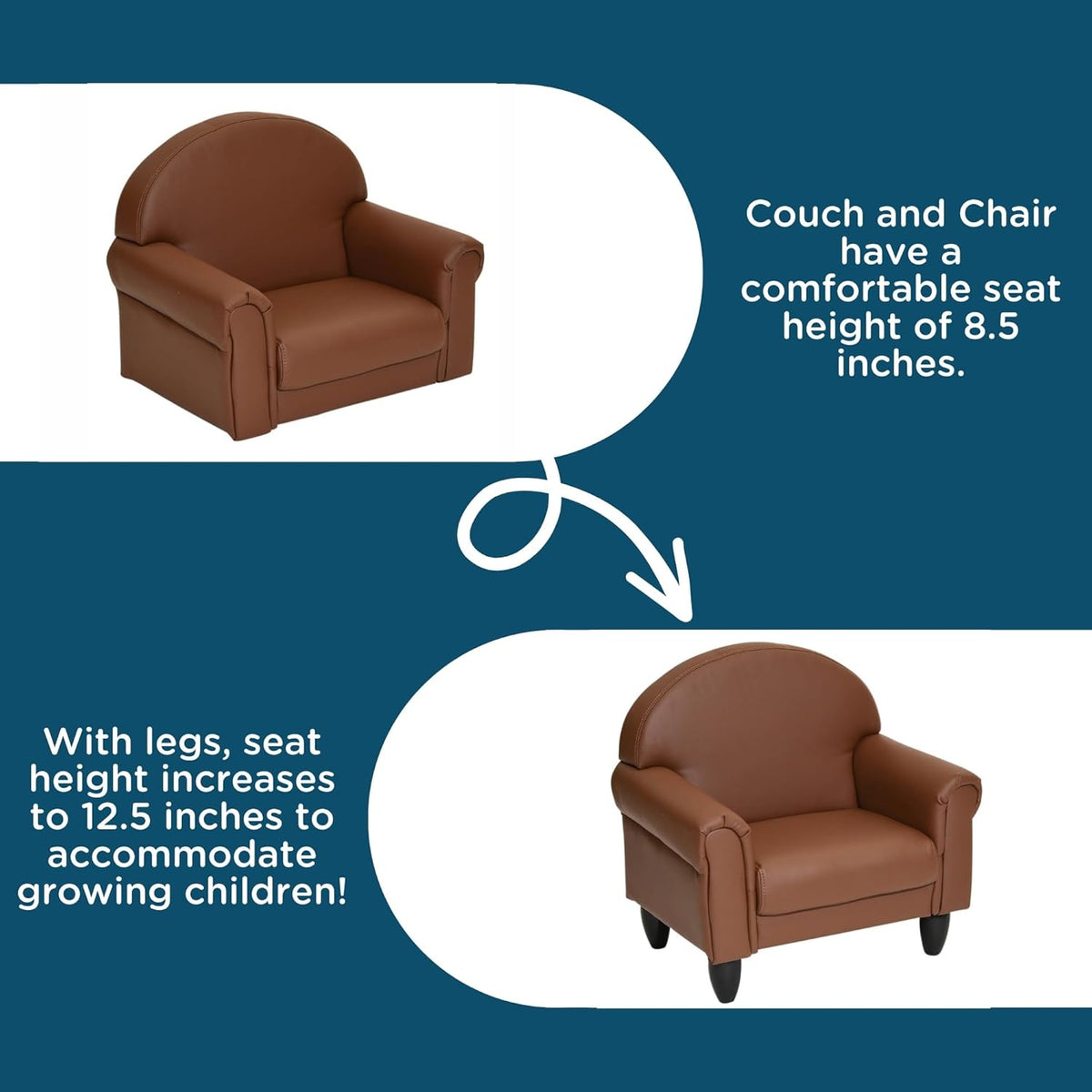 Children's Factory As We Grow Toddler Chair, Flexible Seating for Daycare or Preschool, Kids