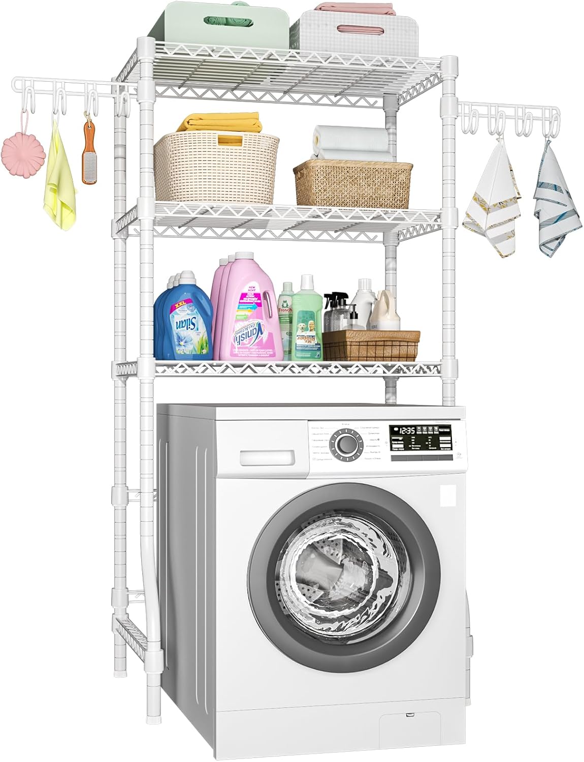 Ulif U8 Laundry Room Storage Organizer, Over The Washer and Dryer Storage Shelves for Laundry