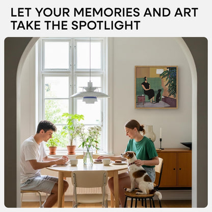 Homeforia 16x16 Picture Wood Frame, High End Natural Oak 16 x 16 Square Light Wooden Frames with
