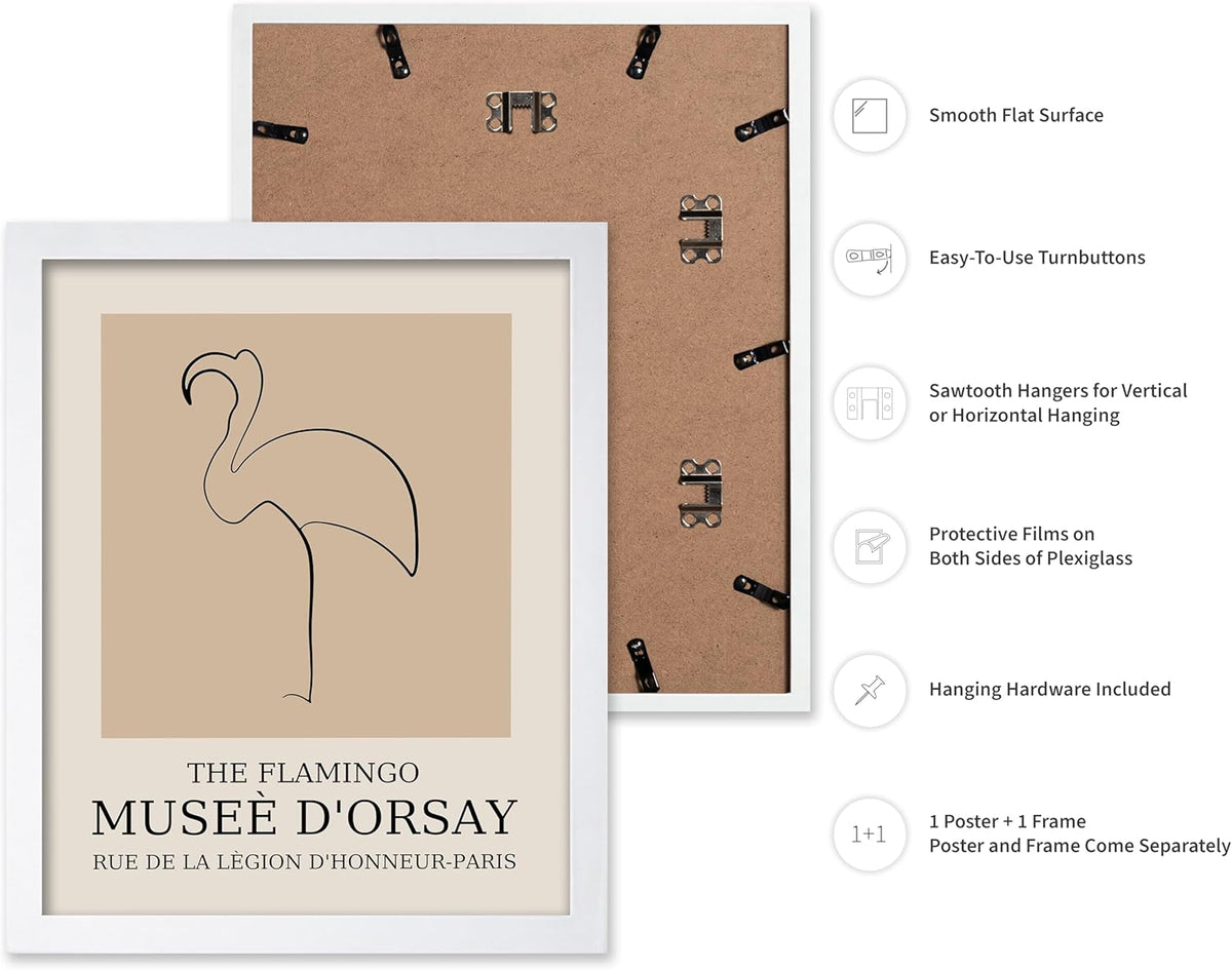 Poster Master Vintage Poster - Retro Minimalist Print - Gift for Artist, Housewarming - Flamingo