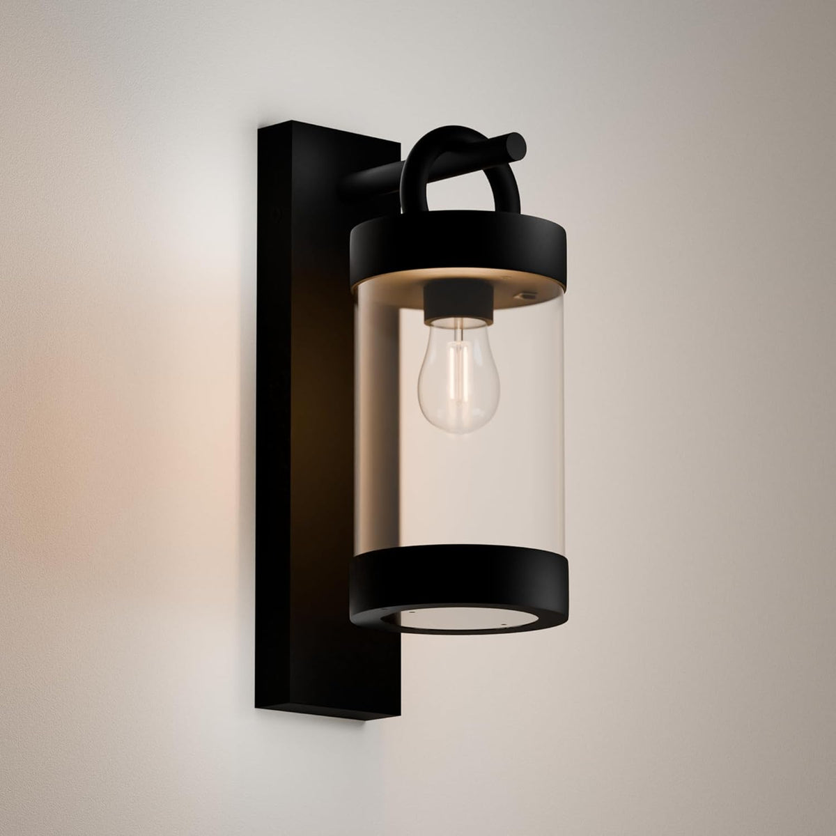 Wall Light Outdoor Lantern with Dusk to Dawn Sensor E26 Bulb (Not Include) Wall Mount Hang Lamp