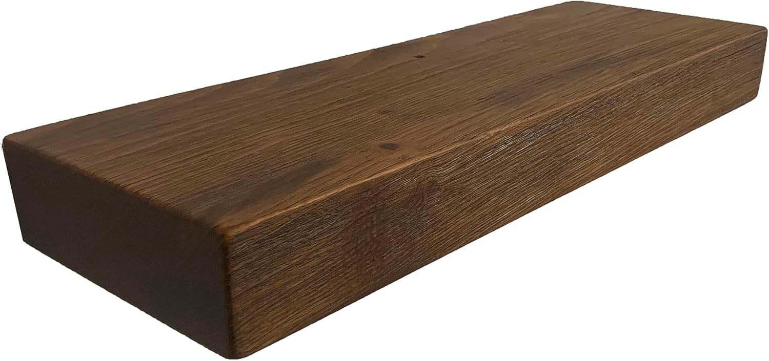 joelsantiques - 18 Inch Wooden Floating Shelves for Wall - 18x6x2 in - Made of Natural Wood - Short