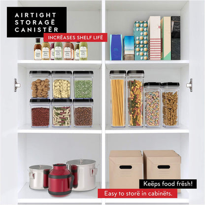 DWËLLZA KITCHEN Pasta Storage Containers for Pantry Airtight - 2 Pc Spaghetti Container Storage