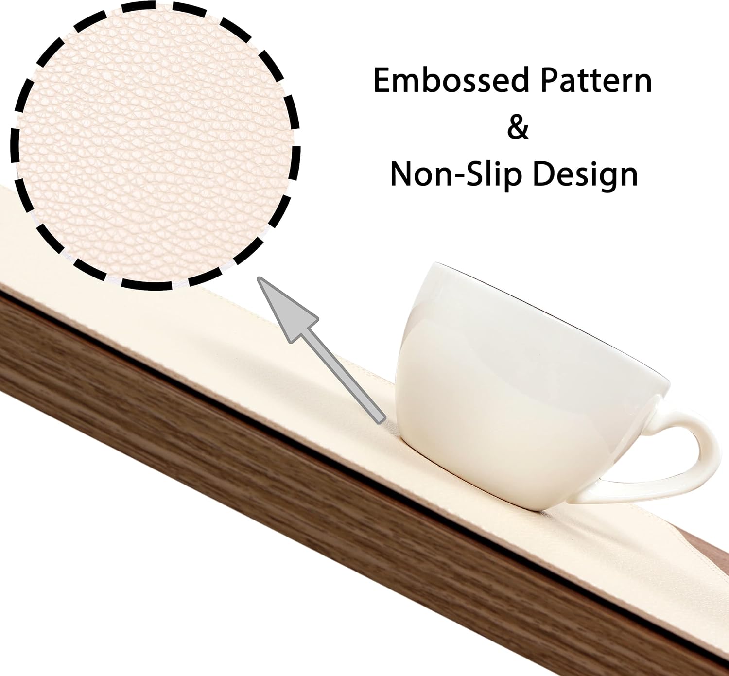 Set of 6 Faux Leather Placemats, PU Table Mats, Waterproof, Stain Resistant, Heat Resistant