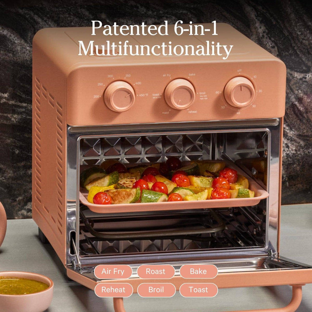 Our Place Wonder Oven | 6-in-1 Air Fryer & Toaster Oven with Steam Infusion | Compact, Countertop