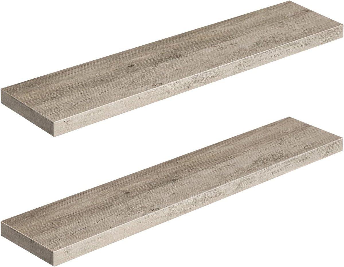 HOOBRO Floating Shelves for Wall, Wall Mounted Shelf Set of 2, 39.4" Hanging Shelf with Invisible