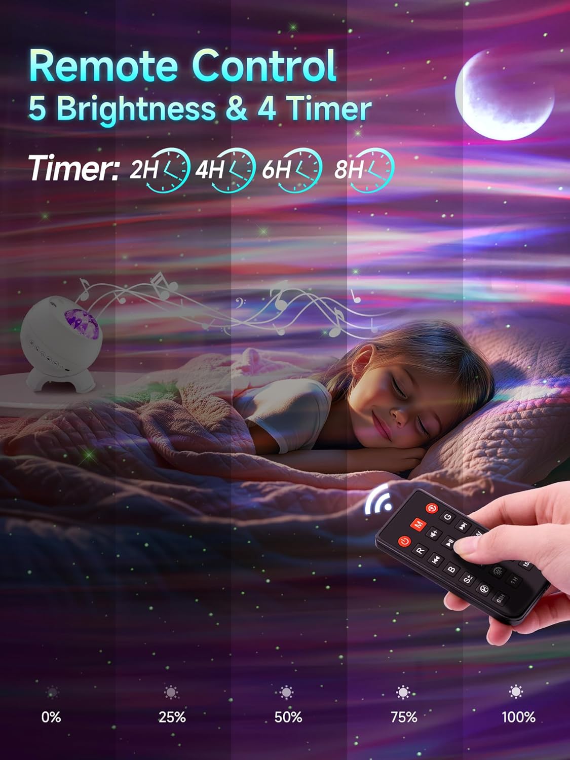 Galaxy Projector Northern Lights Projector,180 Lighting Modes Galaxy Light Projector, 15 White
