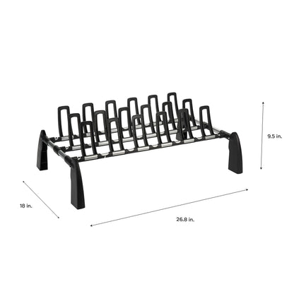 Organize It All 9 Pair Floor Shoe Rack | Storage and Organization | Great For Bedroom | Entryway |