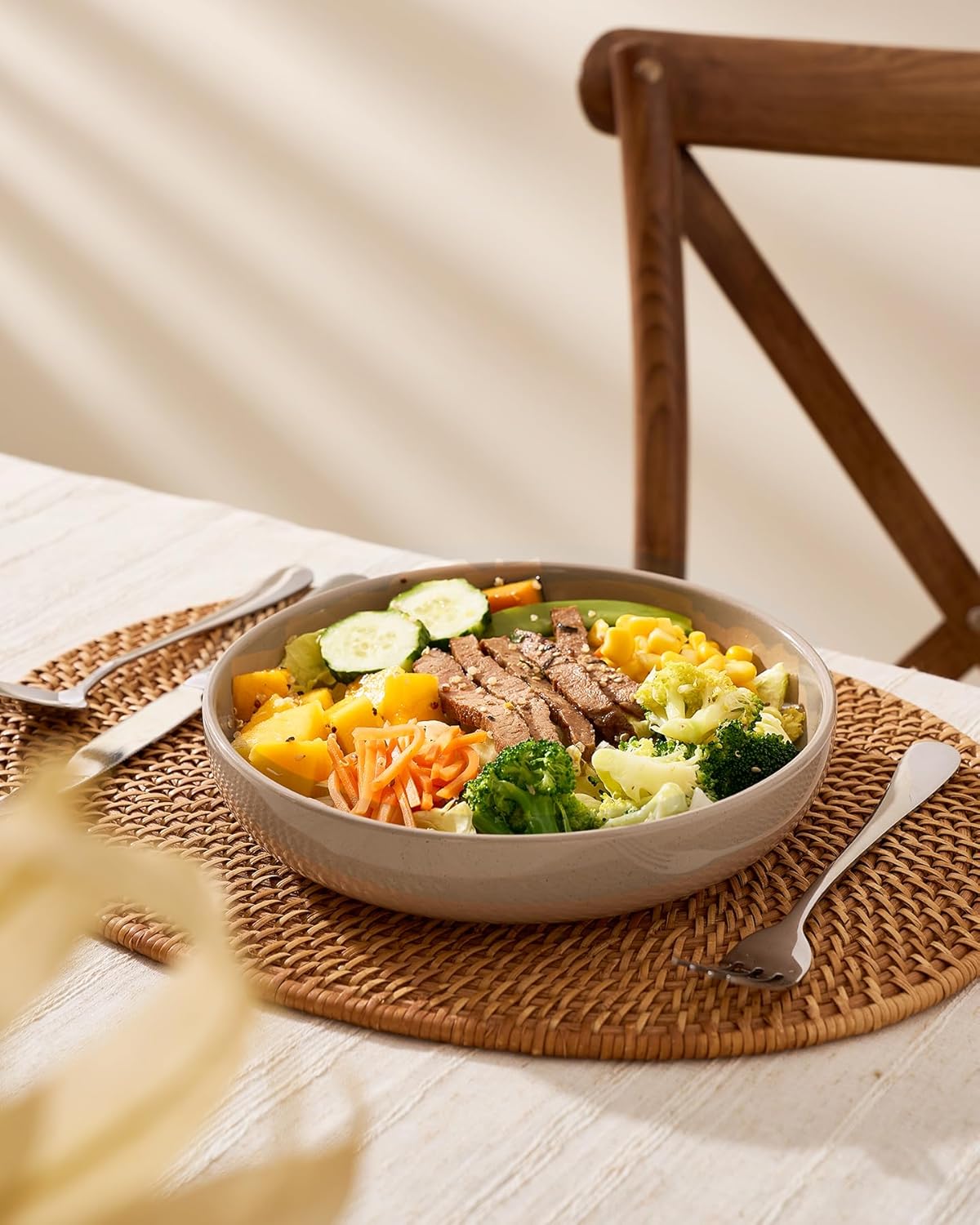 famiware Milkyway 33 oz Bowl Set, Pasta Bowls Set of 6, Salad Bowls Perfect for Your Friend for