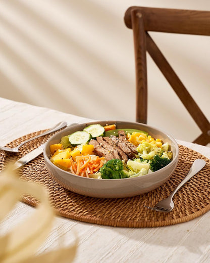 famiware Milkyway 33 oz Bowl Set, Pasta Bowls Set of 6, Salad Bowls Perfect for Your Friend for