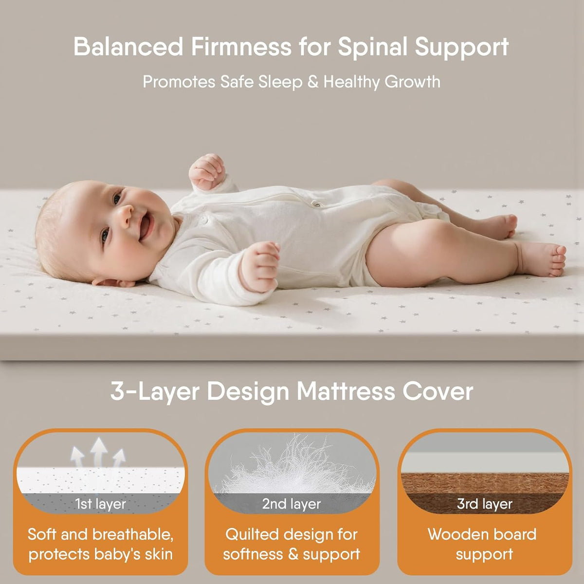 3-in-1 Baby Bassinet, Rocking Bassinet, Bedside Bassinet for Baby, Stable and Secure Bassinet