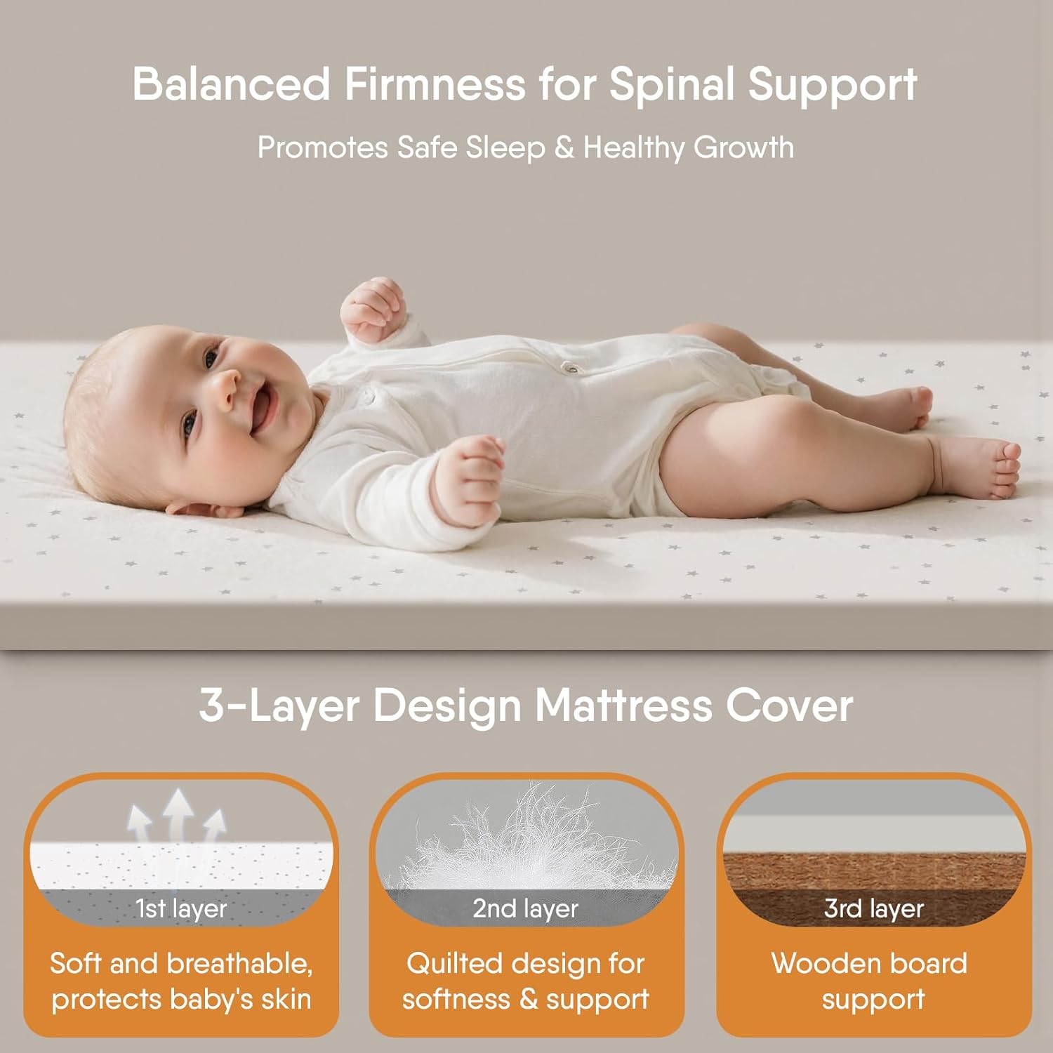 3-in-1 Baby Bassinet, Rocking Bassinet, Bedside Bassinet for Baby, Stable and Secure Bassinet