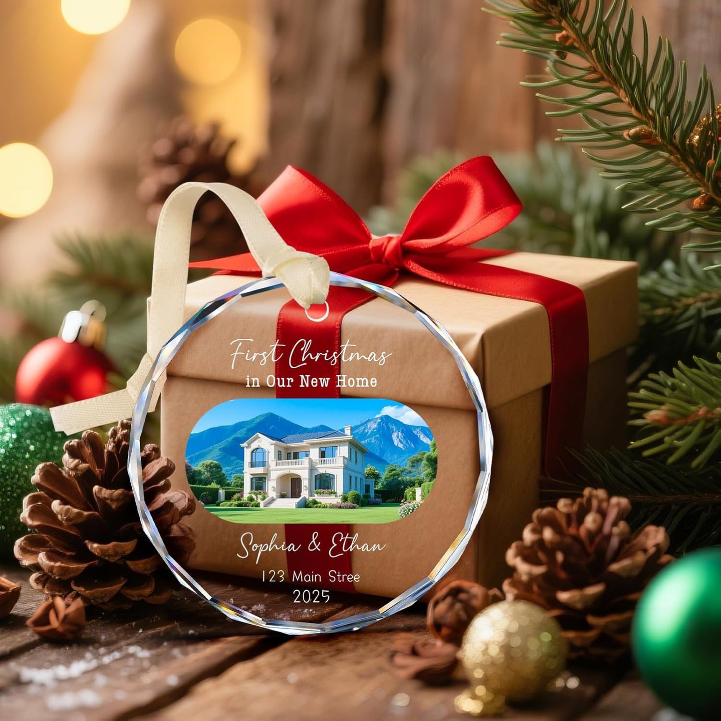 House Warming Gifts New Home Ornament Personalized First Home Christmas Ornaments 2025, New Home