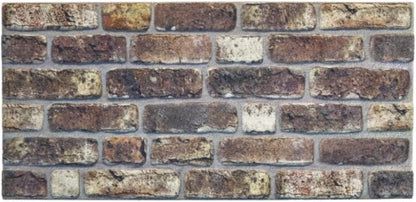 Dundee Deco 3D Wall Panels Faux Brick - Cladding, Grey Brown Stone Look Wall Paneling, Styrofoam