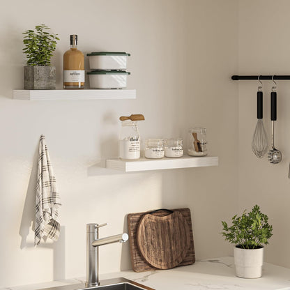 Floating Shelves for Wall, 24" W x 6.7" D x 1.5" H, Wooden Wall Mounted Display Shelves with