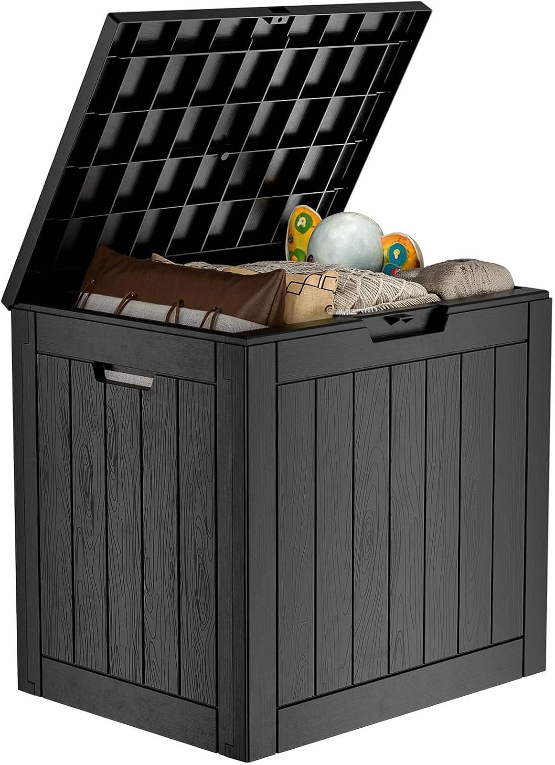 30 Gallon Outdoor Deck Box,Storage Lockable Waterproof Patio Furniture,Garden Tools,Cushions,Pool