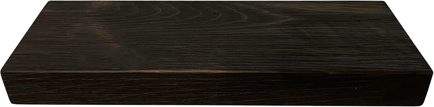 joelsantiques 24 Inch Wooden Floating Shelves for Wall - 24x6x2 in - Made of Natural Wood - Short