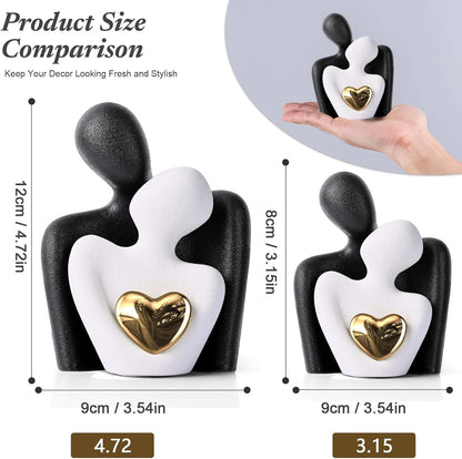 XMGZQ Mini Couple Statue Tv Stand Decor Items for Living Room Home Decor,Bedroom Decor for Couples