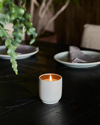 Homecourt Luxury Scented Candle, Mandarin Basile Scent, 60-Hour Burn Time, Soy Wax Blend, Organic