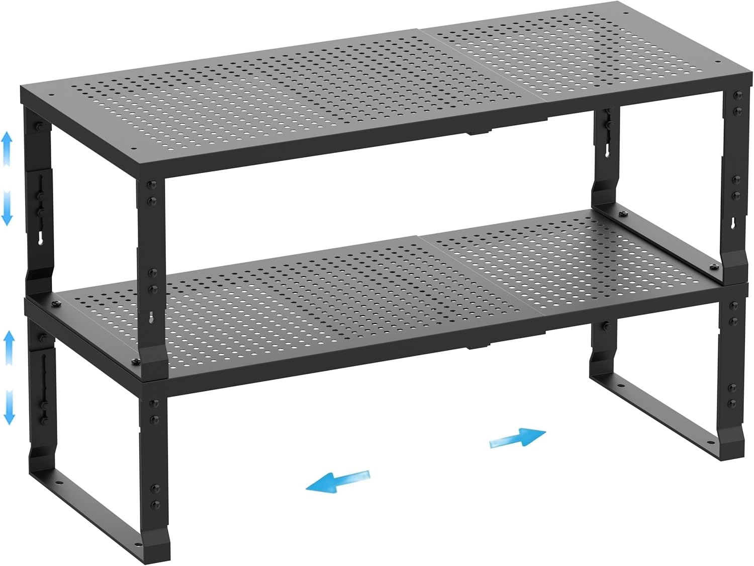 Expandable Spice Rack,Stackable Storage for Cabinet, Multi-Functional Kitchen
