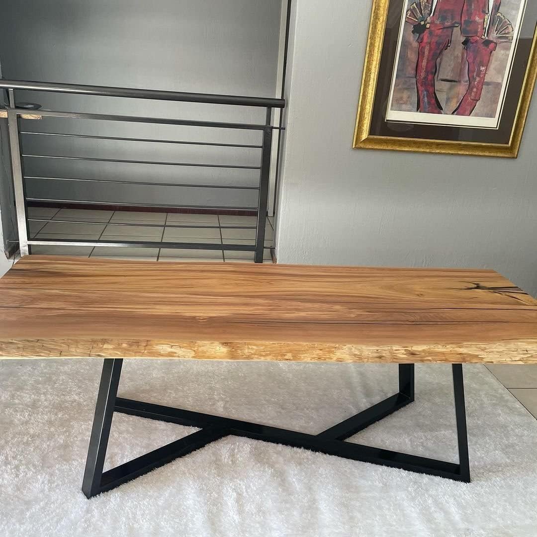 18 Inch Metal Coffee Table Legs, DIY Geometry Desk Base for Table Heavy Duty Furniture Legs for