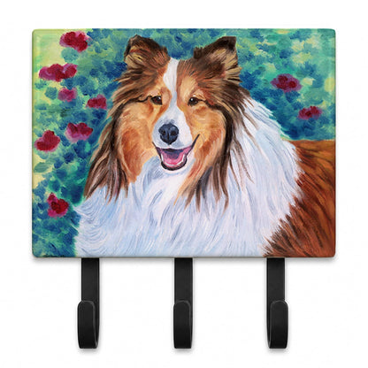 Caroline's Treasures 7424TH68 Sheltie Leash or Key Holder, Wall Hooks, Key Hooks Holder, Coat Rack
