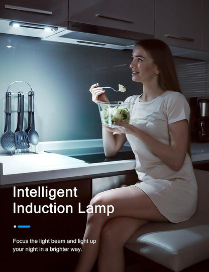 Under Cabinet Lights, Wireless Motion Sensor Light Indoor,10in LED White Lighting Rechargeable