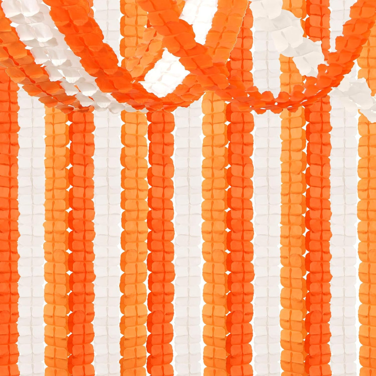 Orange Beige Fall Baby-Shower Party-Decorations Streamers Garland - 157Ft Four-Leaf Clover Autumn