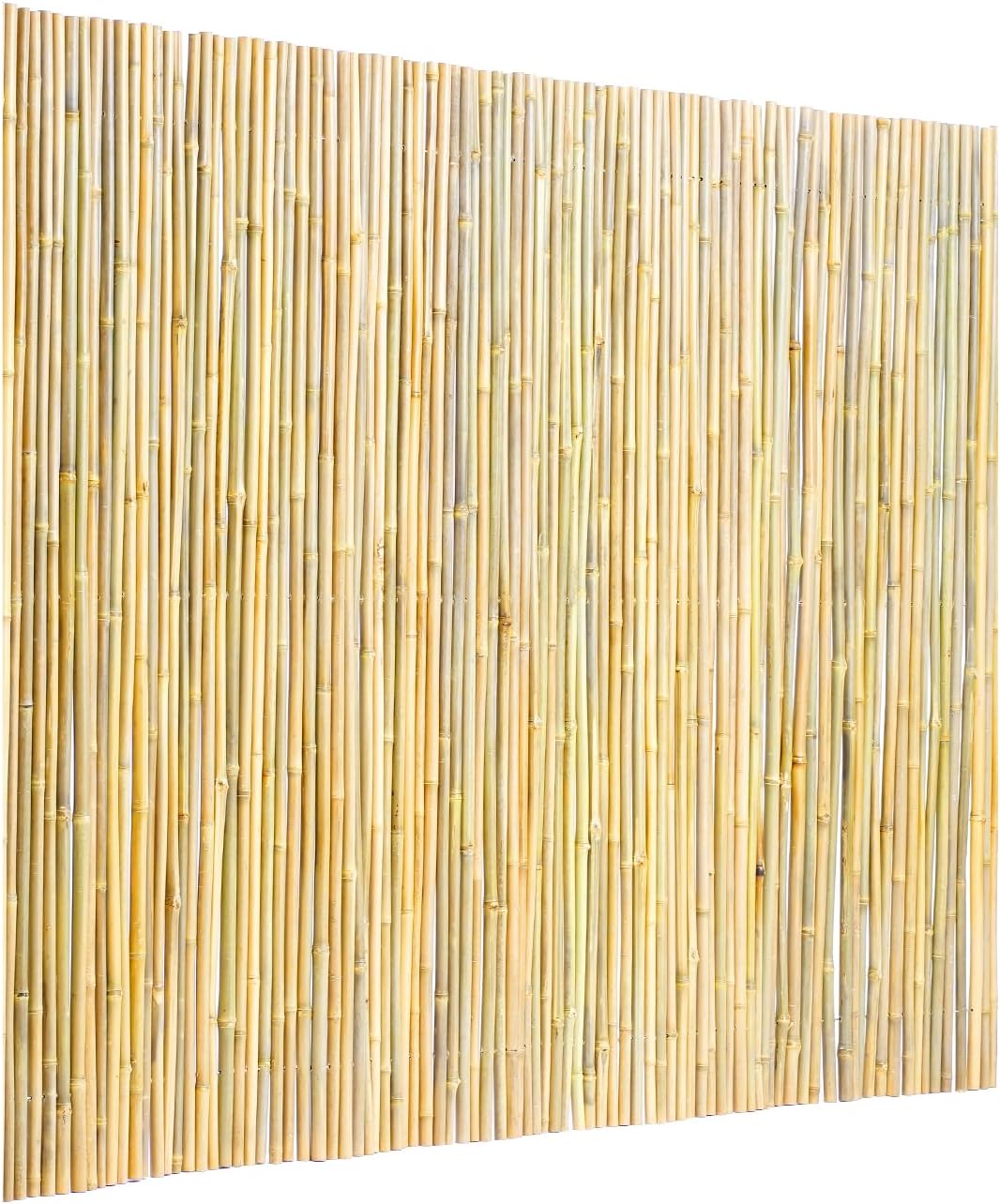 VEVOR Natural Rolled Bamboo Fence, Eco-Friendly Privacy Screen - 4 ft H x 6 ft L x 0.75 in D