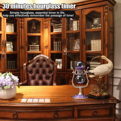 Sanduhr 30 Minuten,Hour Glass,360° flip Metal Vintage Hourglass,Hourglass Decor,for Home Decoration