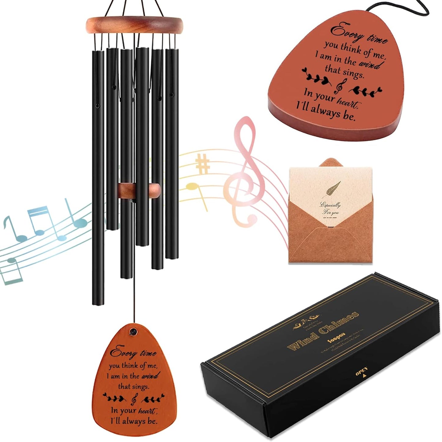 Sympathy Wind Chimes, Memorial Wind Chimes for Loss of Loved One