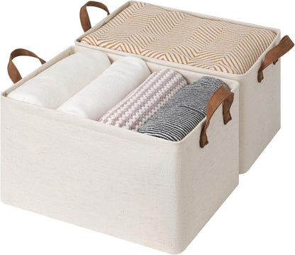 StorageWorks Storage Bins, Shelves Baskets for Organizing, Large Fabric Closet Organizers with