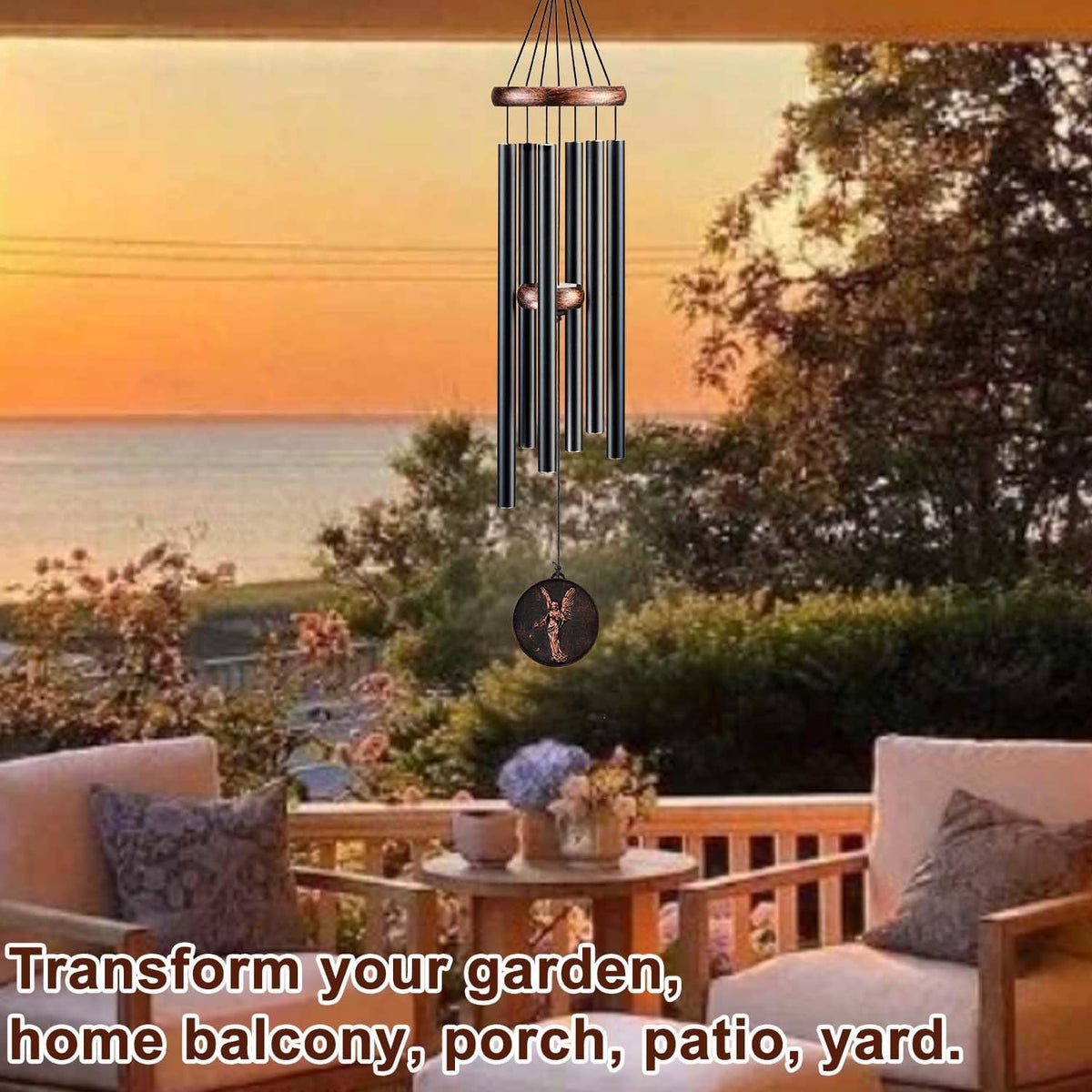 Wind Chimes for Outside, Angel Deep Tone Vintage Wind Chime Outdoor Clearance