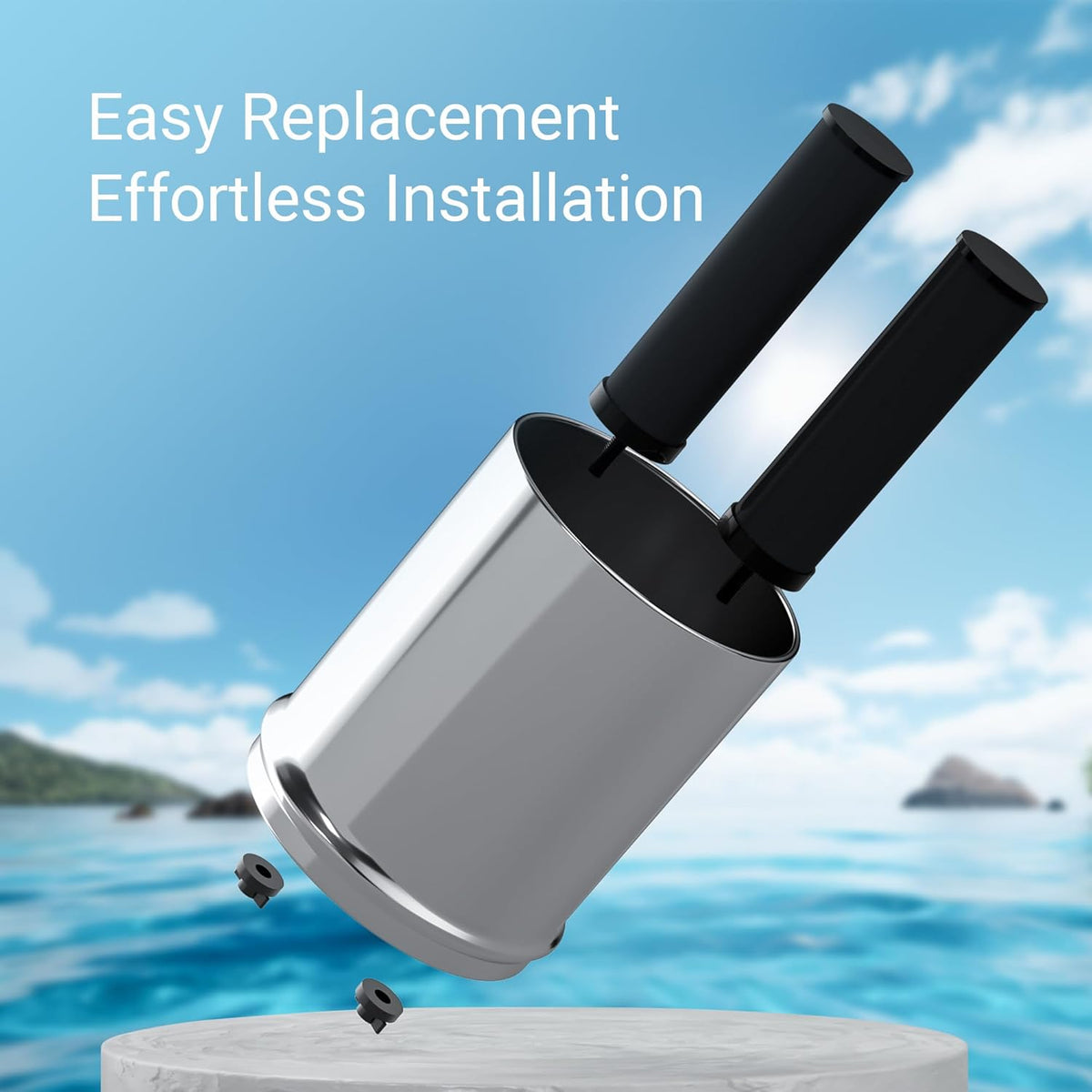 [New Upgraded Ultrafiltration] AQUACREST Black Water Filter, Replacement for Berkey® BB9-2® Black