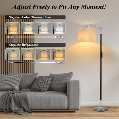 Floor Lamp, LED Floor Lamp with APP & Remote & Touch Control, Stepless Color Temperatures and