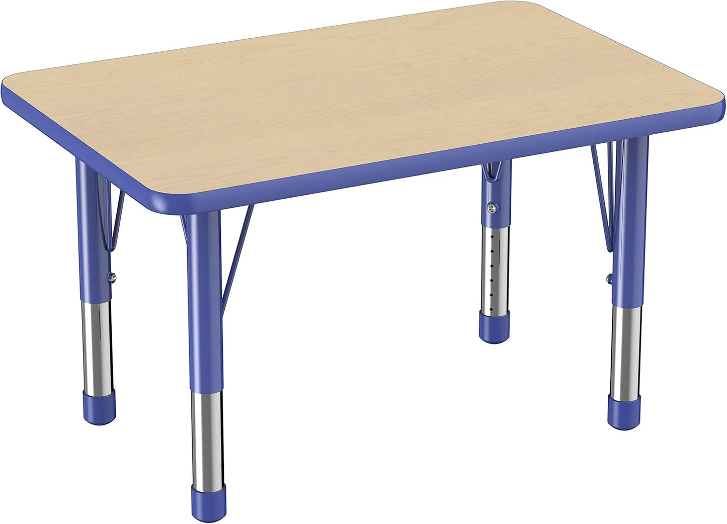 FDP Rectangle Activity School and Classroom Kids Table (24 x 36 inch), Chunky Toddler Leg